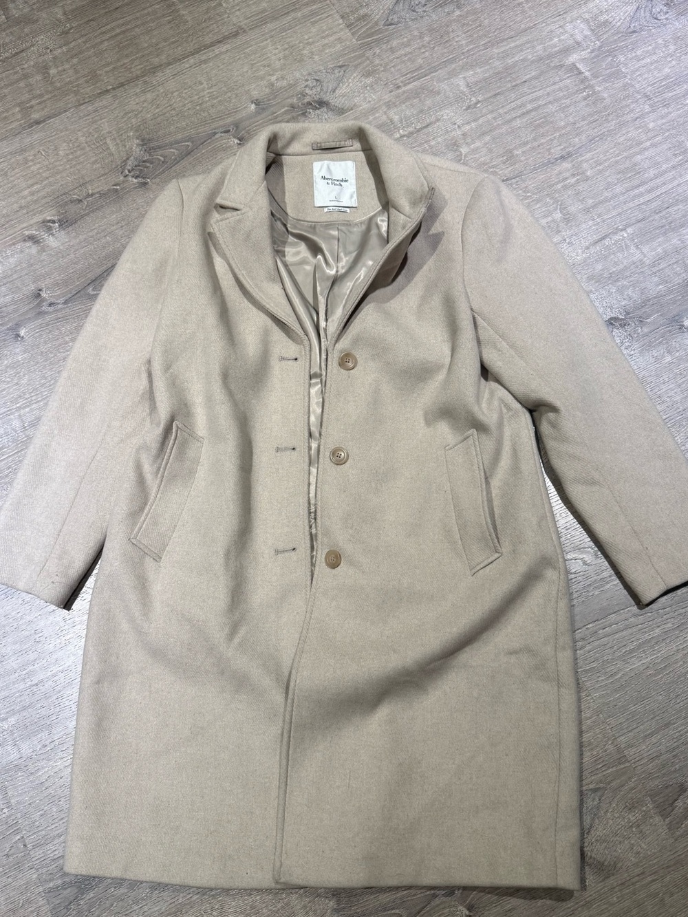 Abercrombie & Fitch Beige Trench Coat